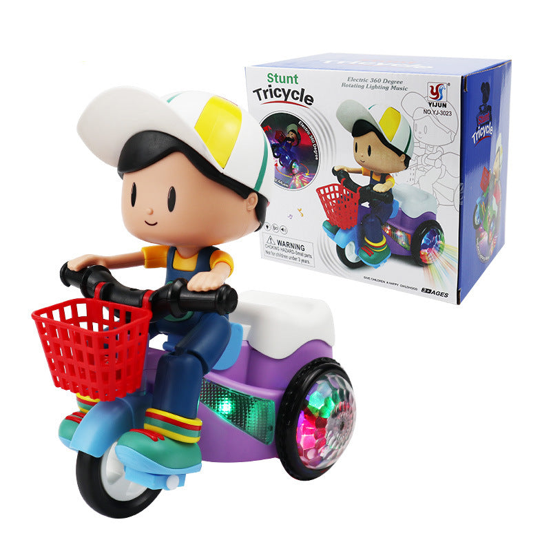 Children's Stunt Tricycle Electric Cartoon Boys and Girls