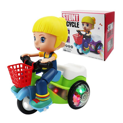 Children's Stunt Tricycle Electric Cartoon Boys and Girls