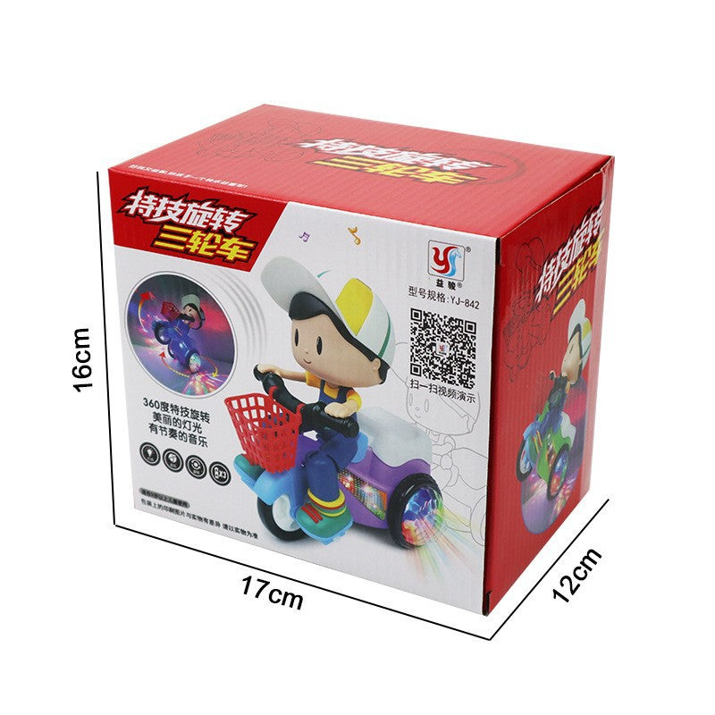 Children's Stunt Tricycle Electric Cartoon Boys and Girls