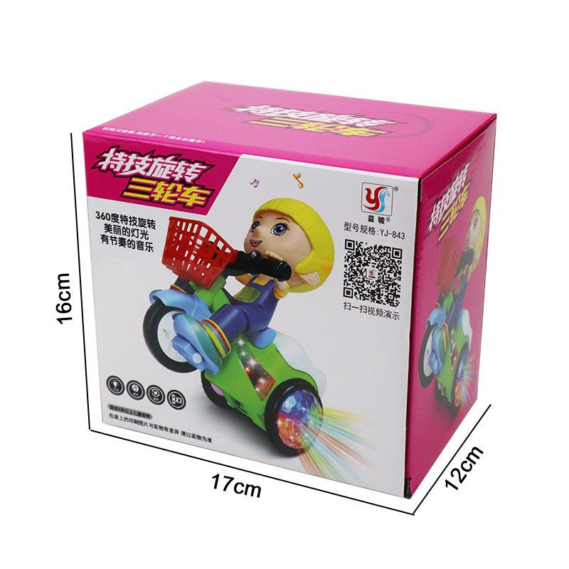 Children's Stunt Tricycle Electric Cartoon Boys and Girls