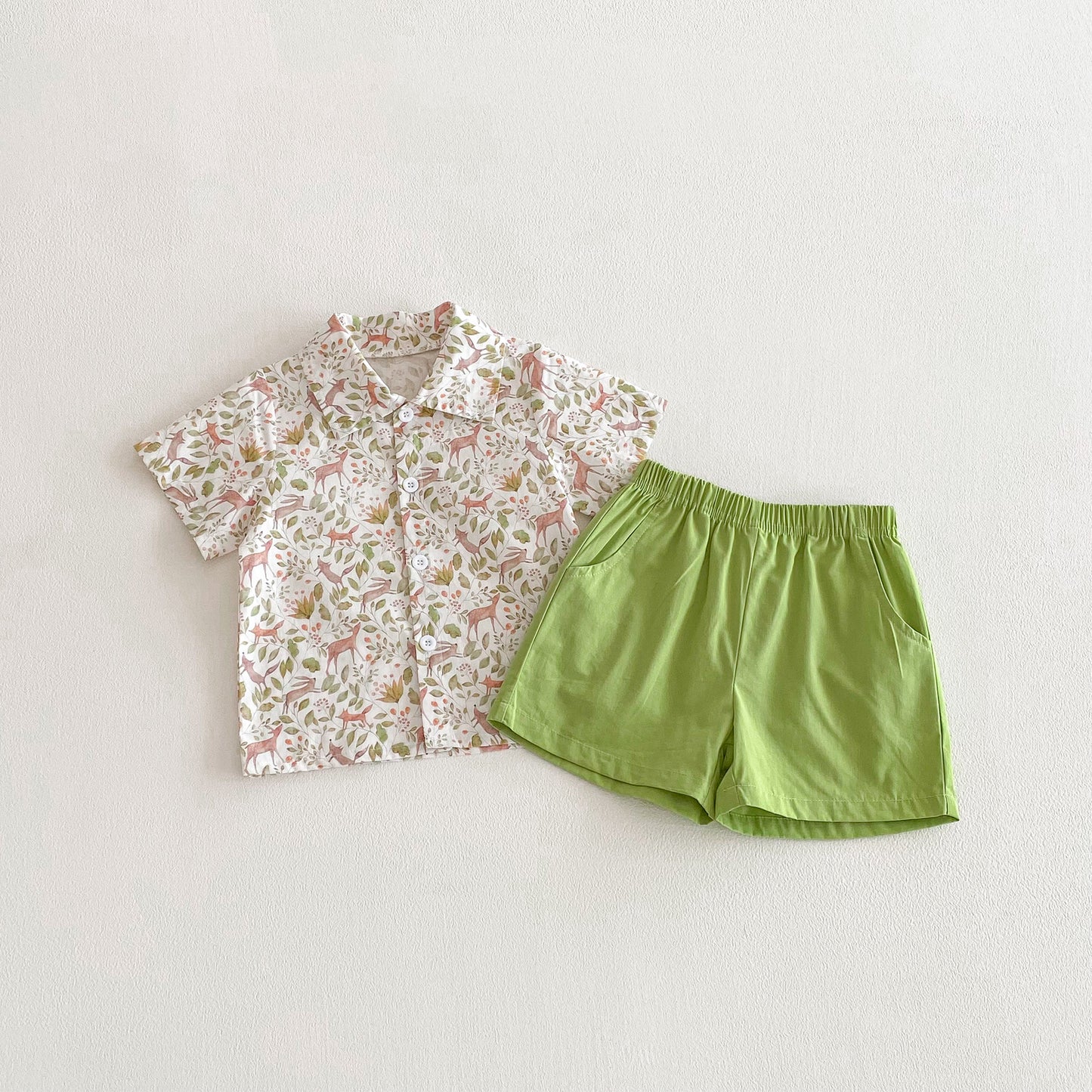 Children's suit floral shirt