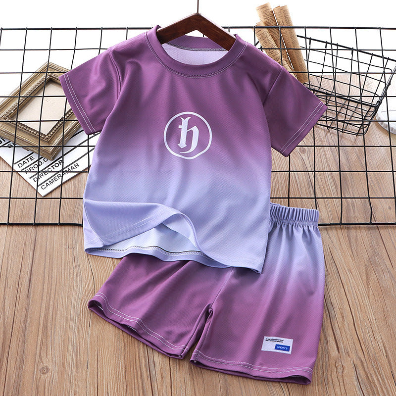 Children's summer short-sleeved suit