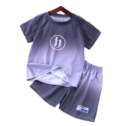 Children's summer short-sleeved suit