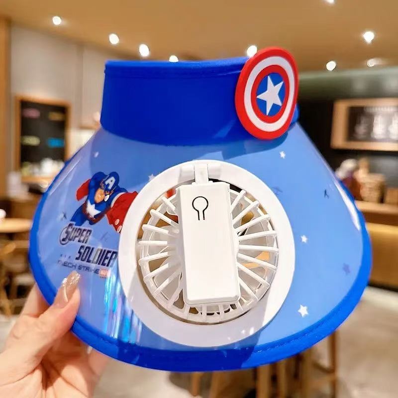 Children's sun hat with fan