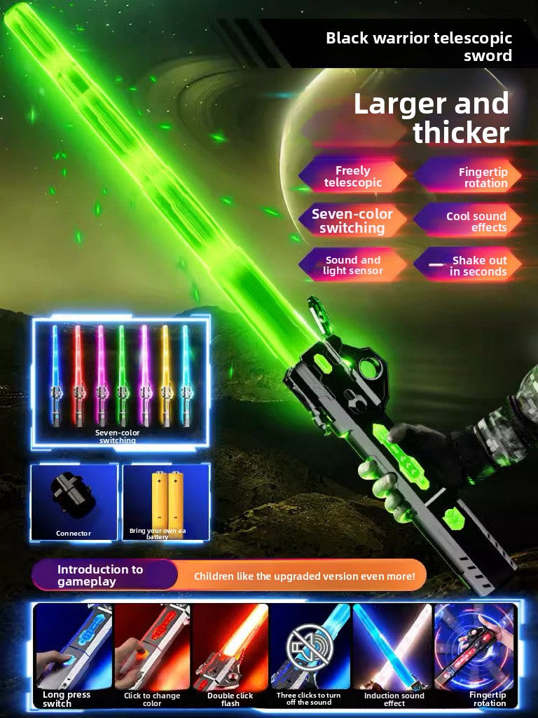 Children's telescopic laser sword toys