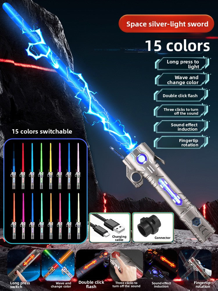 Children's telescopic laser sword toys