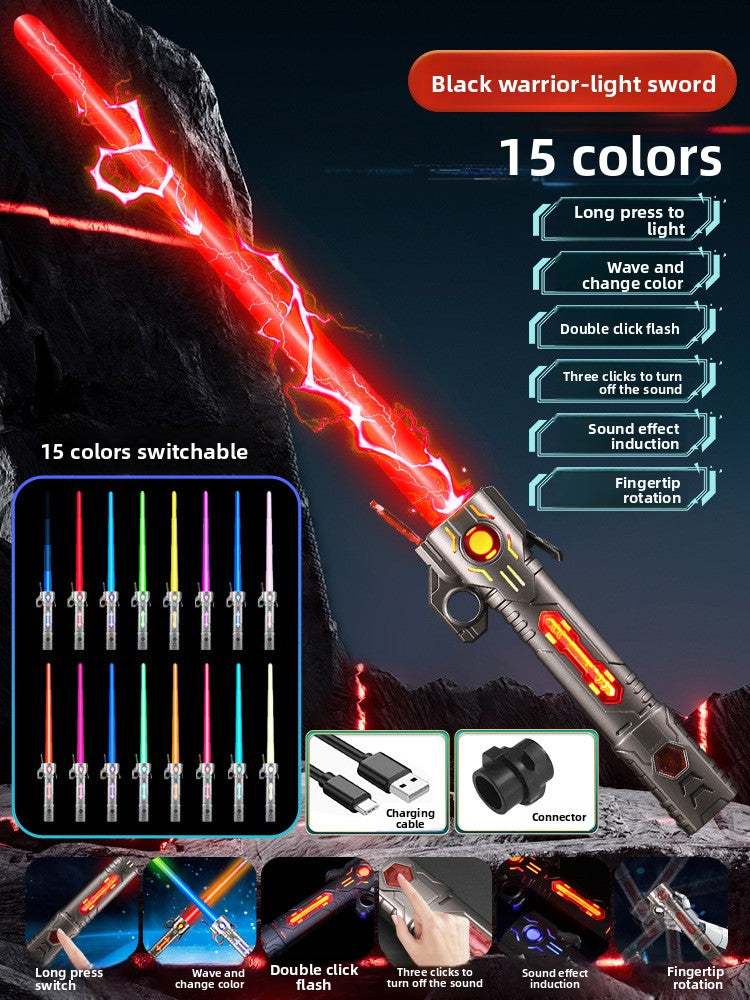 Children's telescopic laser sword toys