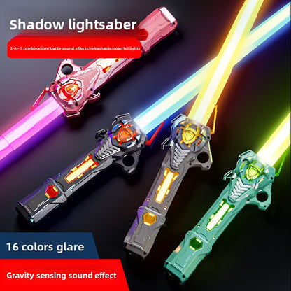 Children's telescopic laser sword toys