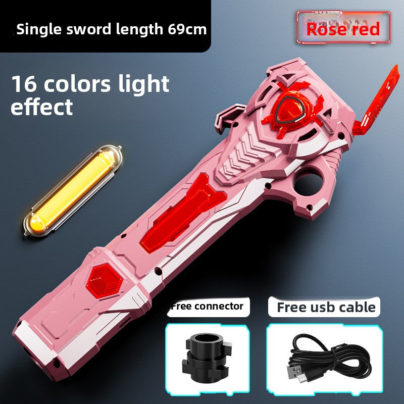 Children's telescopic laser sword toys