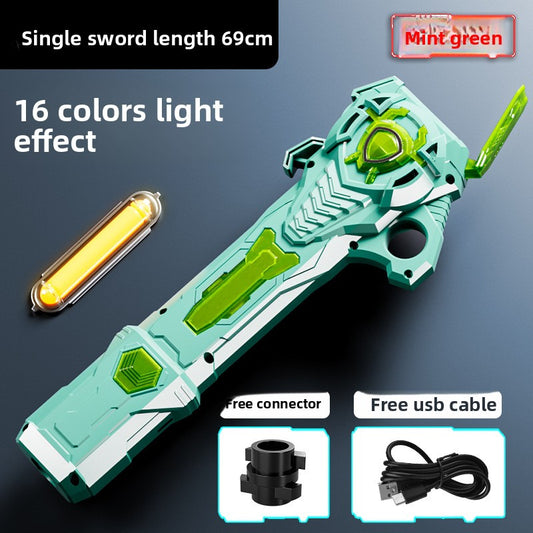Children's telescopic laser sword toys