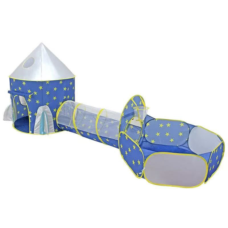 Children's Three-in-One Play Tent with Tunnel and Ball Pool