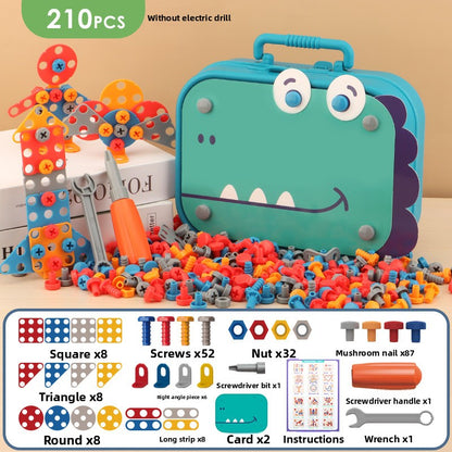 Children's Toy Electric Drill DIY Repair Screw Tool Box