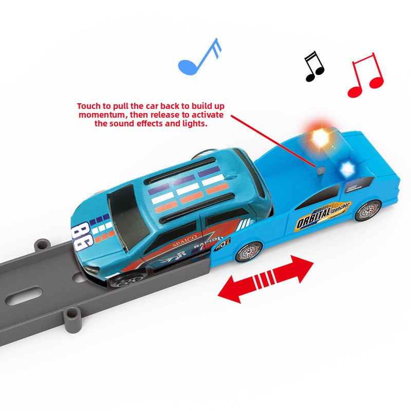 Children's toy track alloy vehicle
