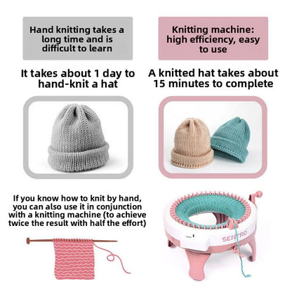 Children's weaving and knitting toys