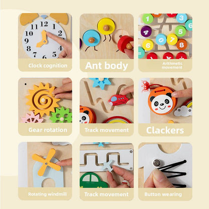 Children's Wooden Busy Board Educational Toy