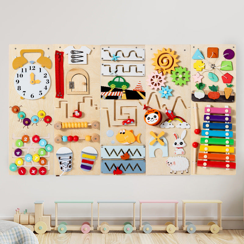 Children's Wooden Busy Board Educational Toy