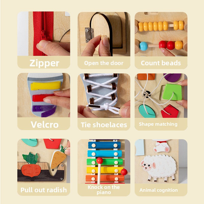 Children's Wooden Busy Board Educational Toy