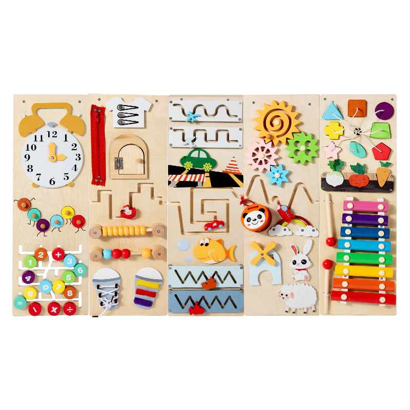 Children's Wooden Busy Board Educational Toy