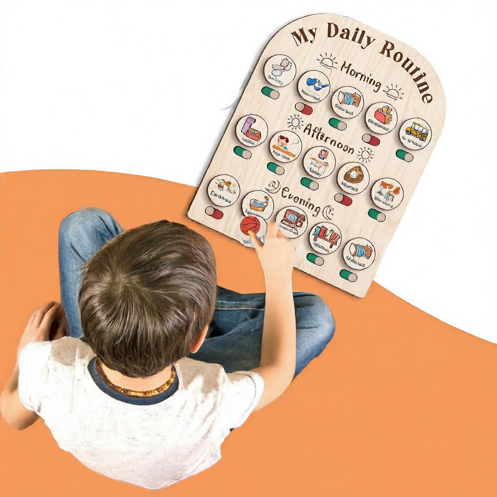 Children's Wooden Daily Routine Educational Toy Set