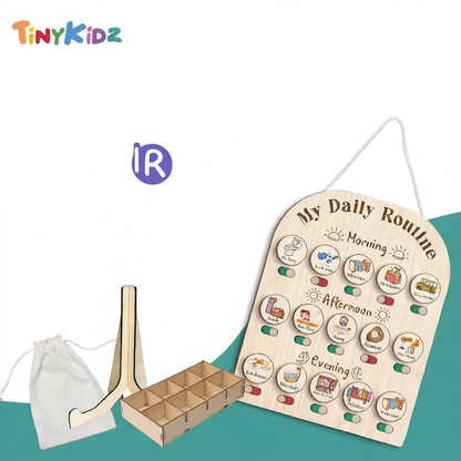 Children's Wooden Daily Routine Educational Toy Set