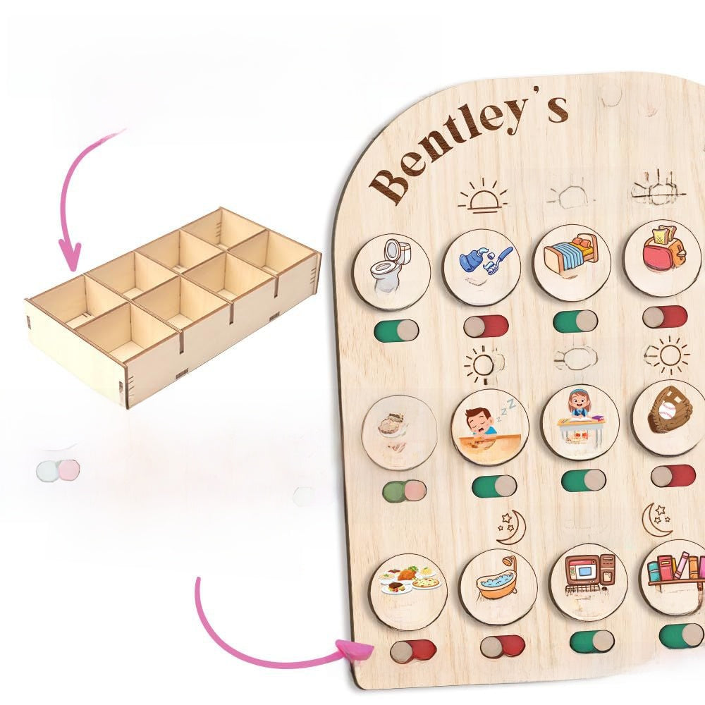 Children's Wooden Daily Routine Educational Toy Set