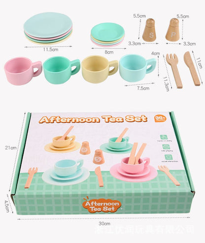 Children's Wooden Kitchen Toy Set