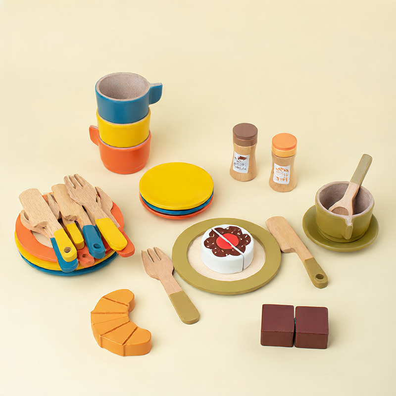 Children's Wooden Kitchen Toy Set
