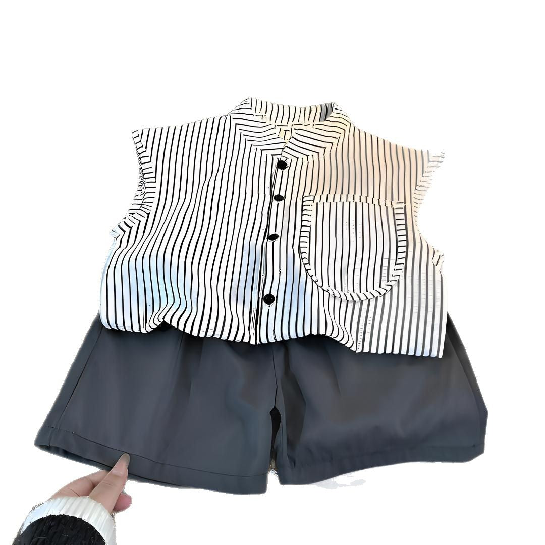 Children Sleeveless Vest and Shorts Set
