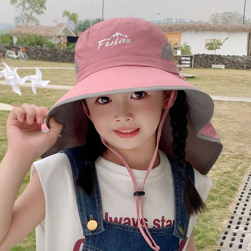 Children Sun Protection Hat with Neck Cover