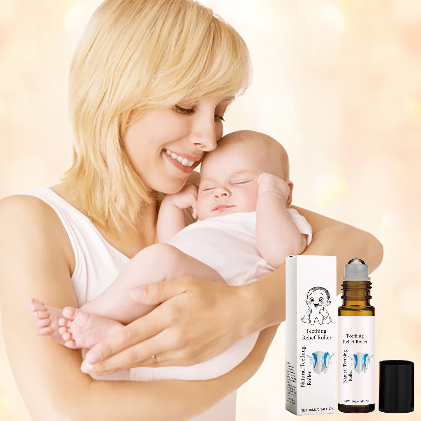 Children Teething Massage Roller Soothing Oil