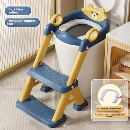 Children Toilet Training Step Stool with Handrail