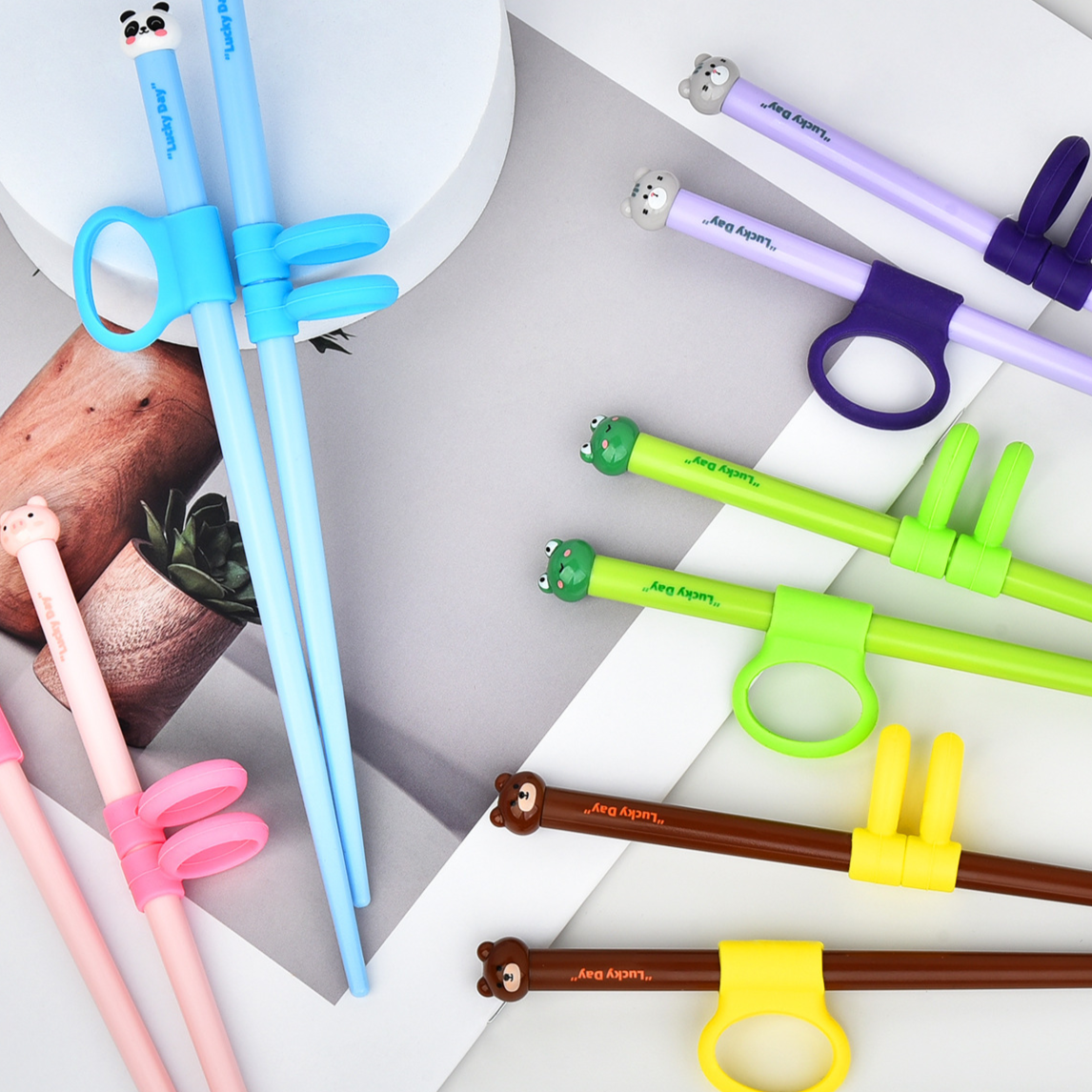 Children Training Chopsticks with Finger Cots