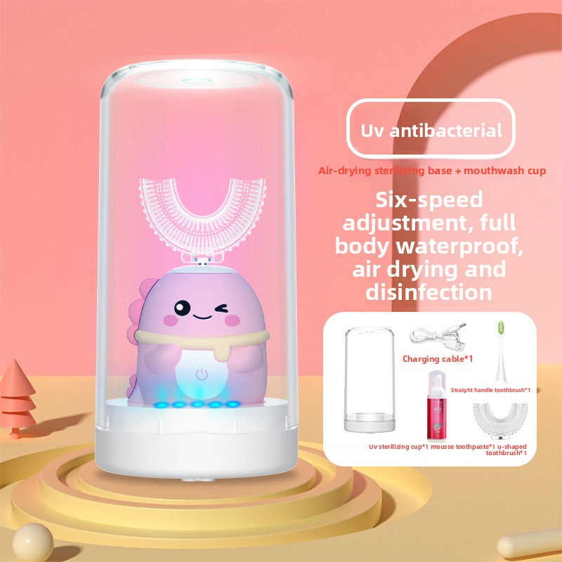 Children U-Shaped Electric Toothbrush with Silicone Bristles