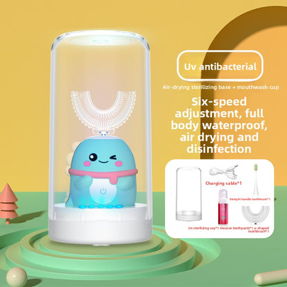 Children U-Shaped Electric Toothbrush with Silicone Bristles