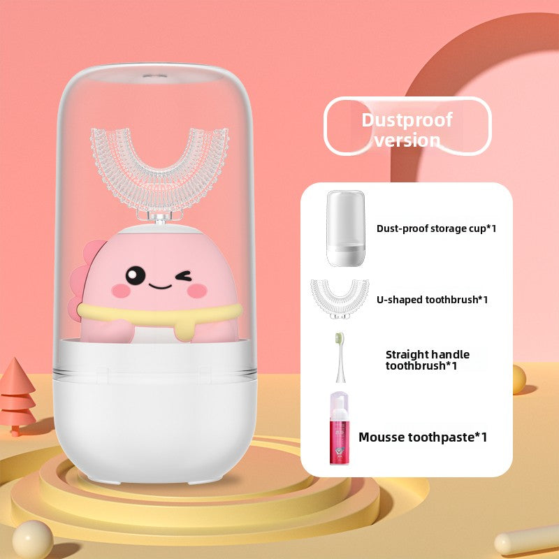 Children U-Shaped Electric Toothbrush with Silicone Bristles