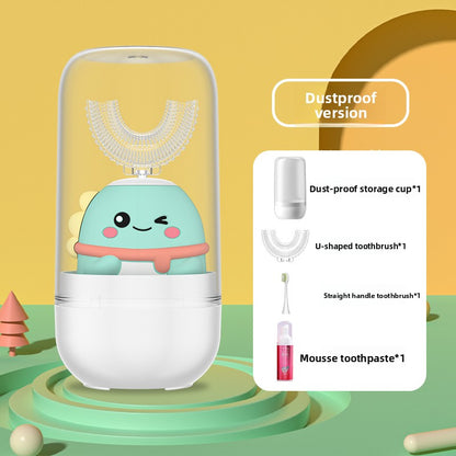 Children U-Shaped Electric Toothbrush with Silicone Bristles