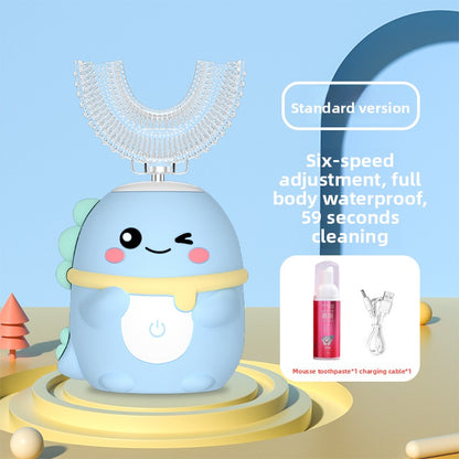 Children U-Shaped Electric Toothbrush with Silicone Bristles