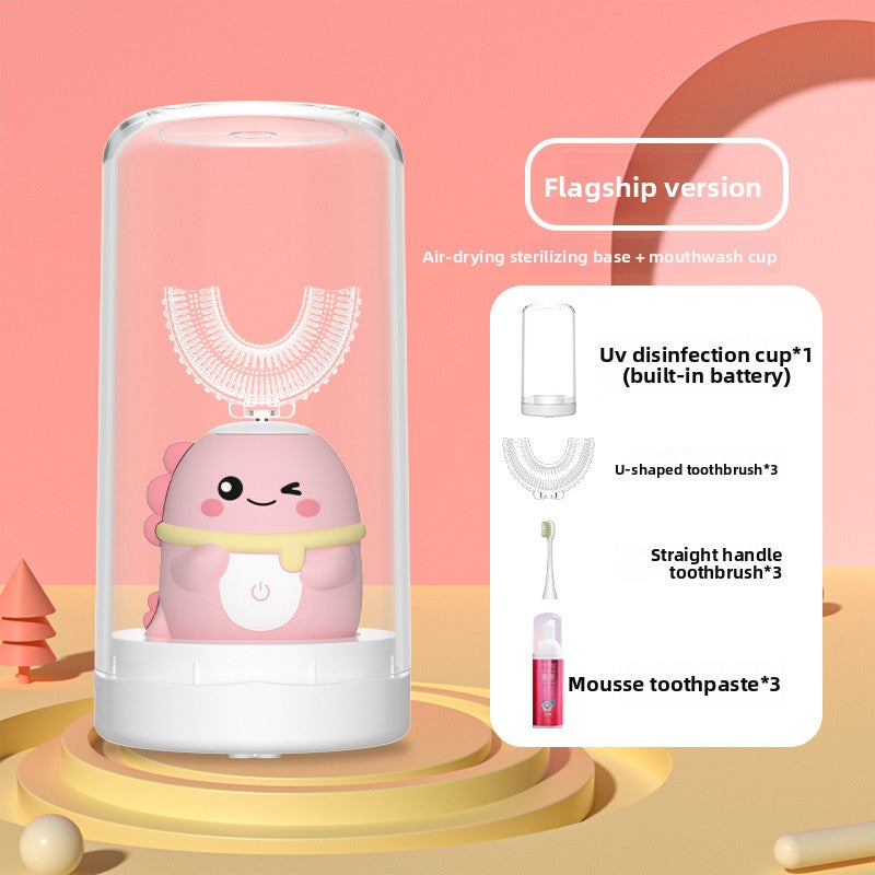 Children U-Shaped Electric Toothbrush with Silicone Bristles