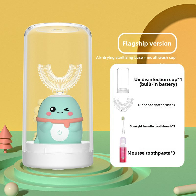 Children U-Shaped Electric Toothbrush with Silicone Bristles
