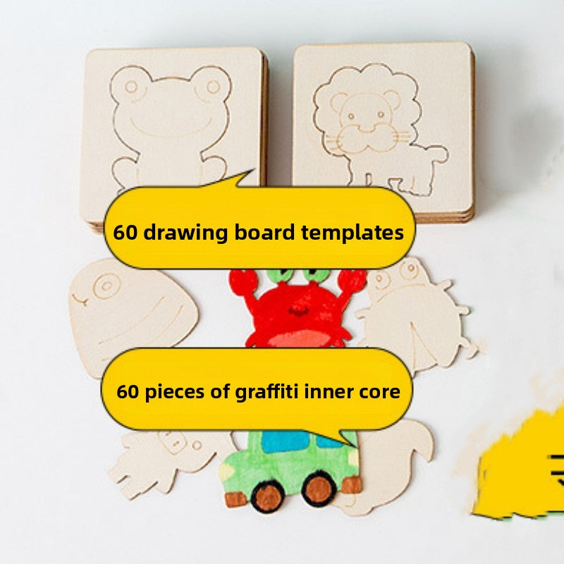 Children Wooden Drawing Stencils