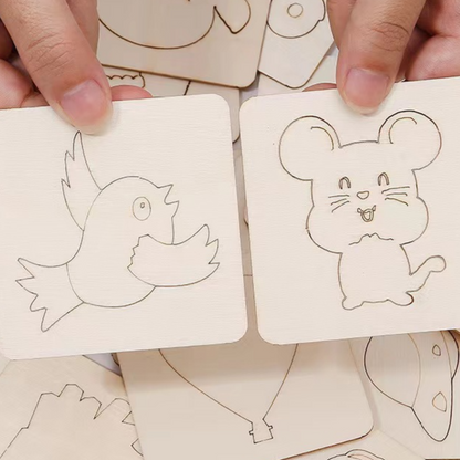 Children Wooden Drawing Stencils