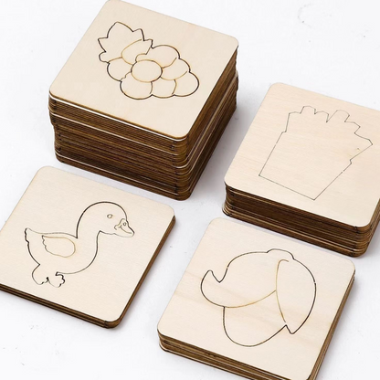 Children Wooden Drawing Stencils