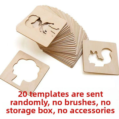 Children Wooden Drawing Stencils