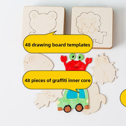 Children Wooden Drawing Stencils