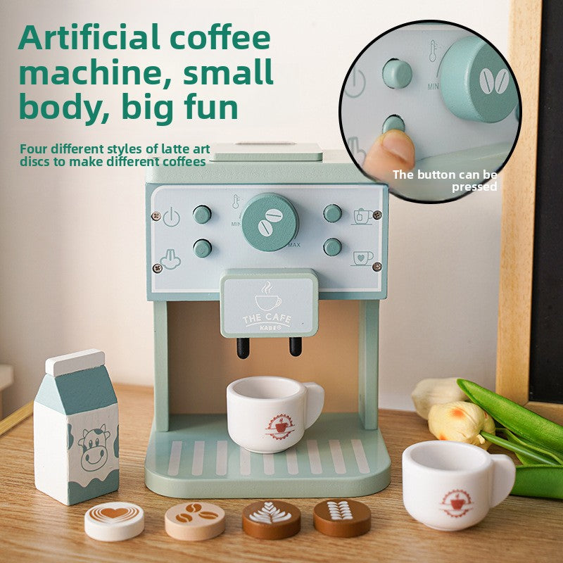 Children Wooden Simulation Tea Set Kitchen Play Toys