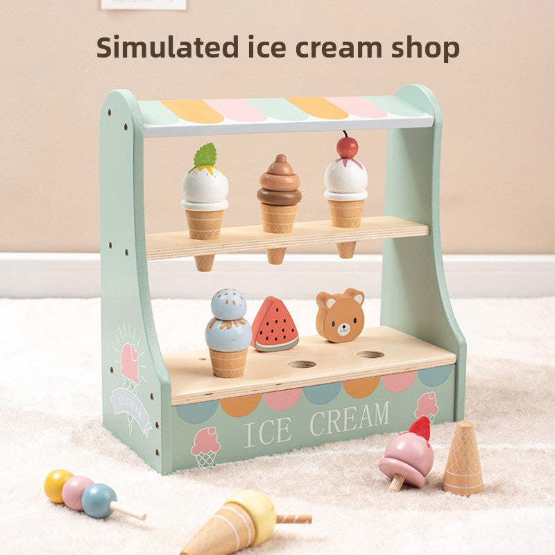 Children Wooden Simulation Tea Set Kitchen Play Toys