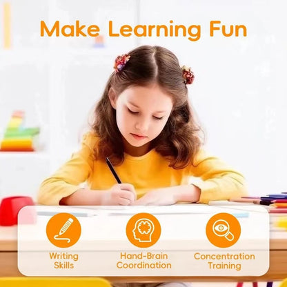 children writing book
