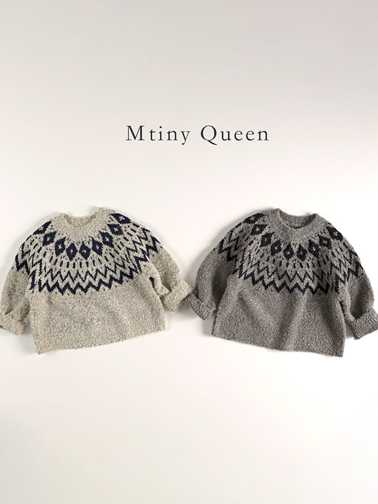 Childrens Acrylic Knit Sweater