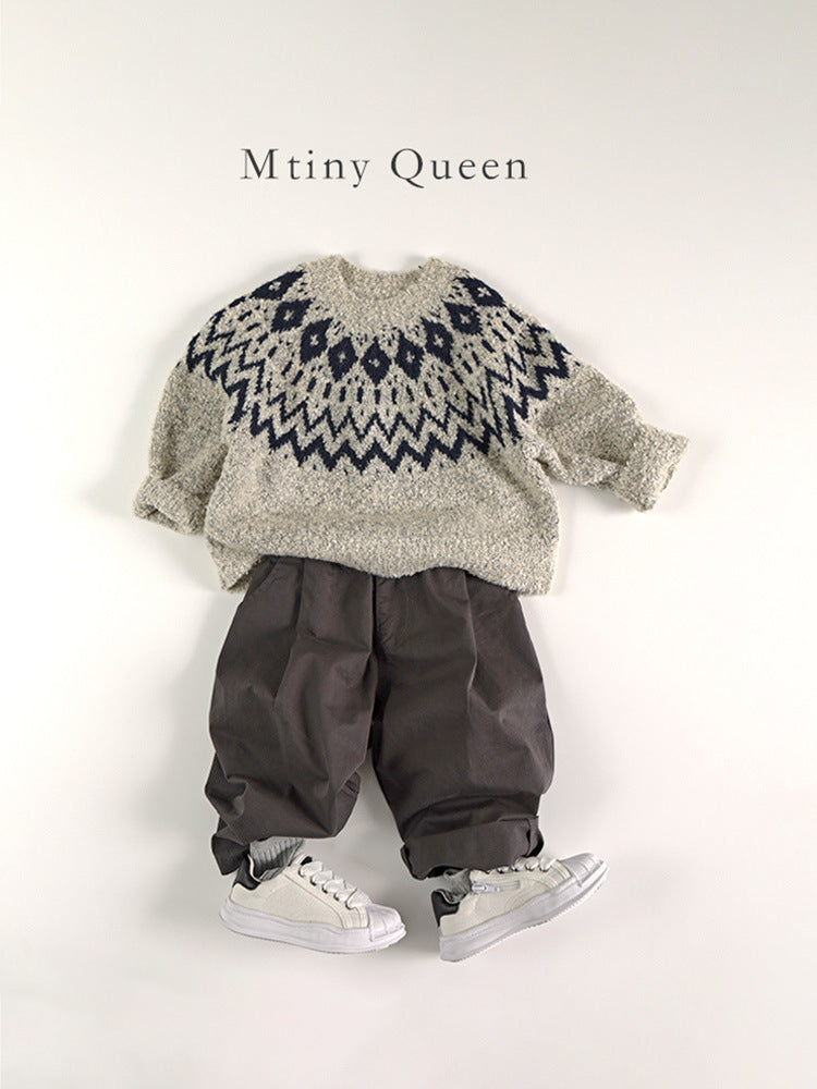 Childrens Acrylic Knit Sweater