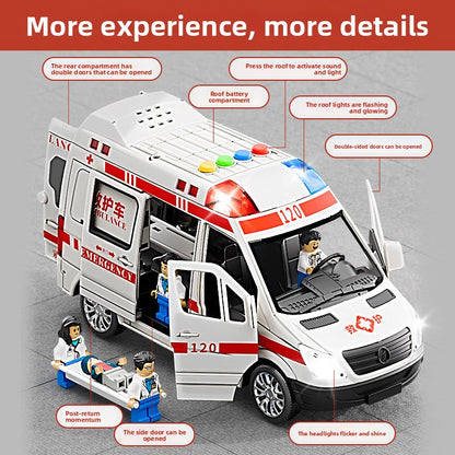 Childrens Ambulance Toy Car with Sound and Light
